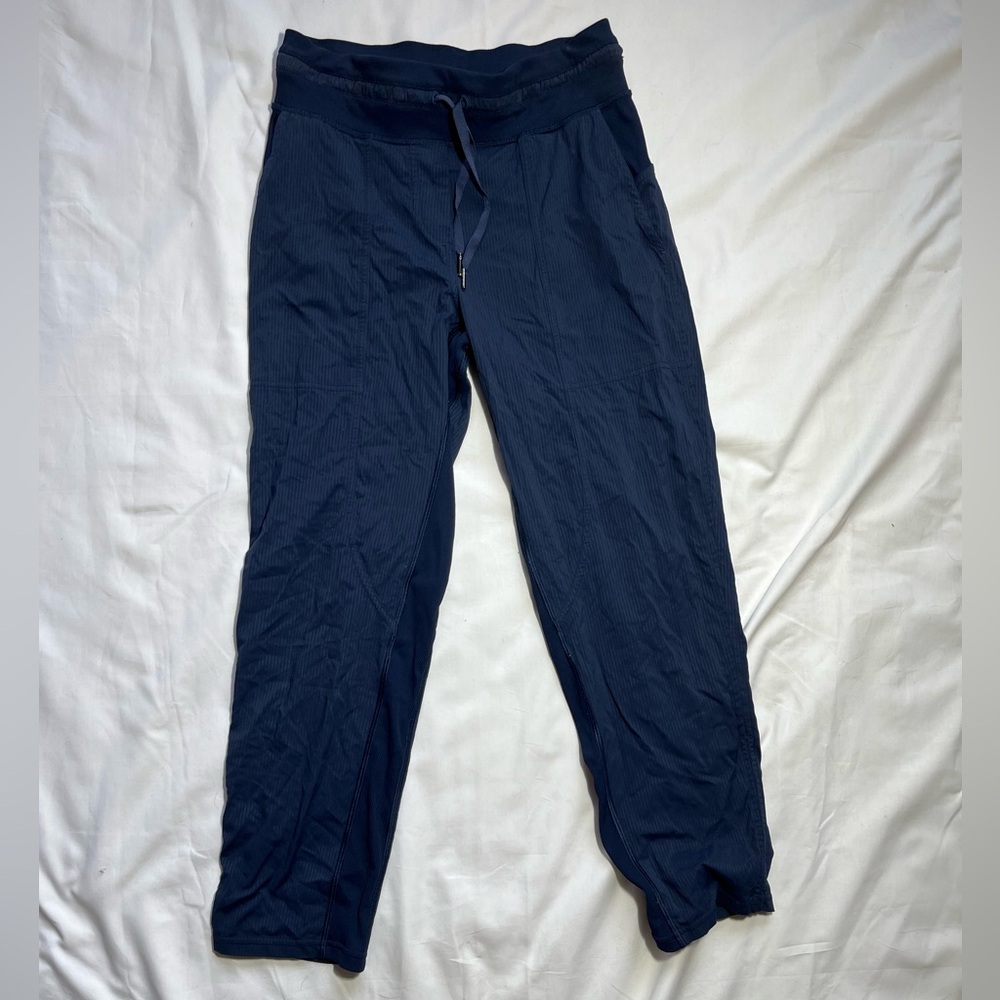 Lululemon Athletica Blue Track Pants with Elastic Cuffs